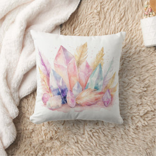 Cojín Decorativo Boho Chic Cristal de Cuarzo Pastel