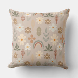 Cojín Decorativo Boho Chic Floral Earthtone 