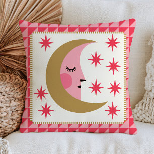 Cojín Decorativo Boho Chic Media Luna Estética Celestial Retro