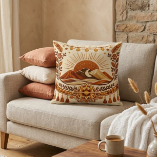 Cojín Decorativo Boho Chic Sol & Montaña