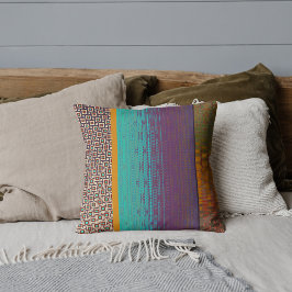 Cojín decorativo boho de diseño moderno y colorido