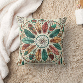 Cojín decorativo Boho Dreamcatcher Mystic Feather