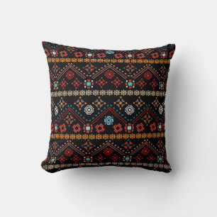 Cojín Decorativo Boho étnico: Colorida Tribal Seamless.