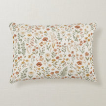 Boho Floral de Acuarela de Flores Silvestres Terra