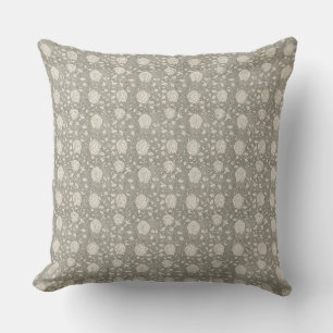 Cojín Decorativo Boho Floral inspiración de impresión en bloques