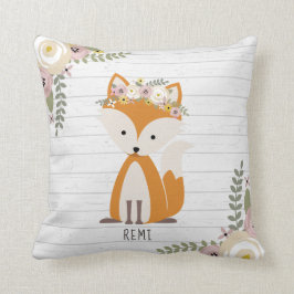 Cojín Decorativo Boho Fox Gray Wood