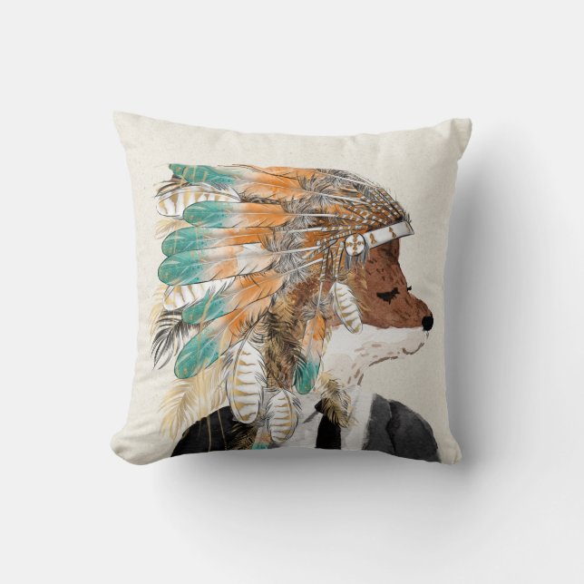 Cojín Decorativo Boho Fox Groom (Anverso)