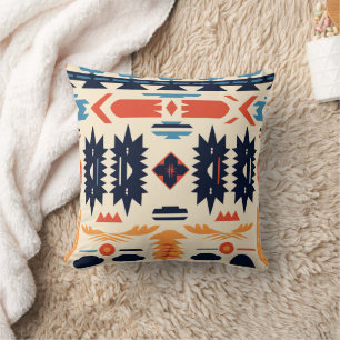 Cojín Decorativo Boho geométrico azteca tribal del suroeste