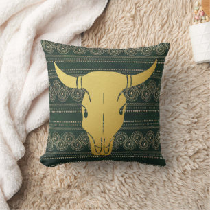 Cojín Decorativo Boho Gold Steer