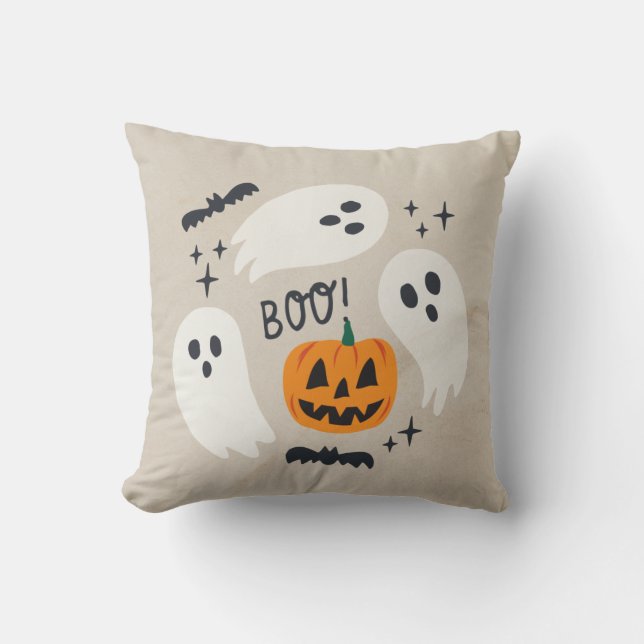 Cojín Decorativo Boho Halloween es un fantasma (Anverso)