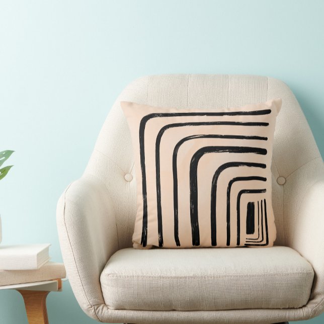 Cojín Decorativo Boho lodcloth neatral negro y crema femenina (Subido por el creador)