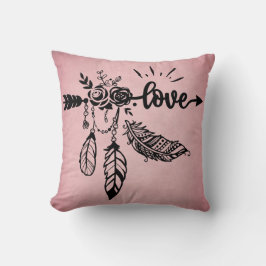 Cojín Decorativo Boho Love and Feathers Home Decour