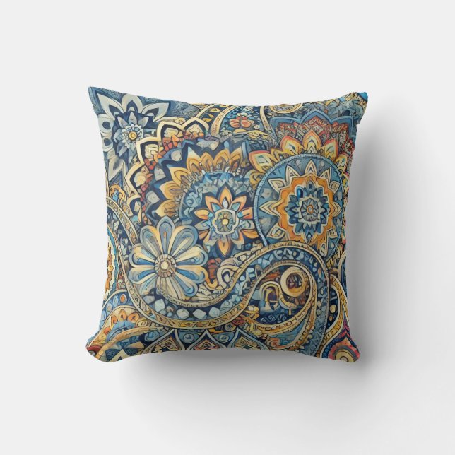 Cojín Decorativo Boho Luxe Paisley Dream (Anverso)