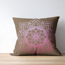 Boho Mandala Rosa Marrón