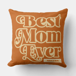 Cojín Decorativo Boho Mejor Mamá Día de la Madre Personalizado