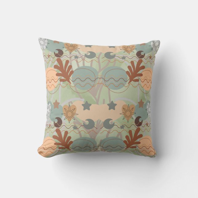 Cojín Decorativo Boho modern geometric wallpaper (Anverso)