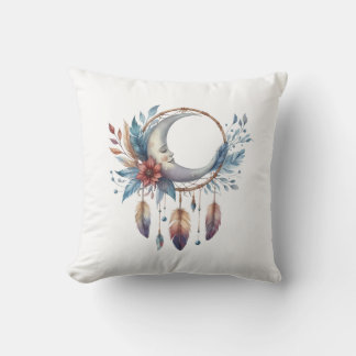 Cojín Decorativo Boho Moon Throw Pillow