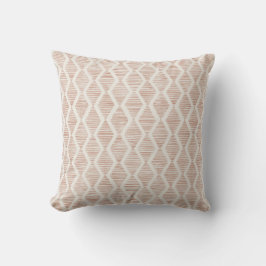 Cojín Decorativo Boho Naranja Quemado Diamante Geométrico 