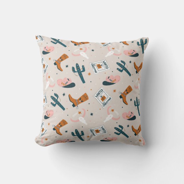 Cojín Decorativo Boho Navidades occidentales - Beige (Anverso)