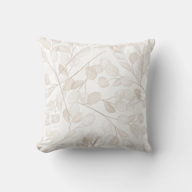 Cojín Decorativo Boho Neutral Lunaria (Anverso)