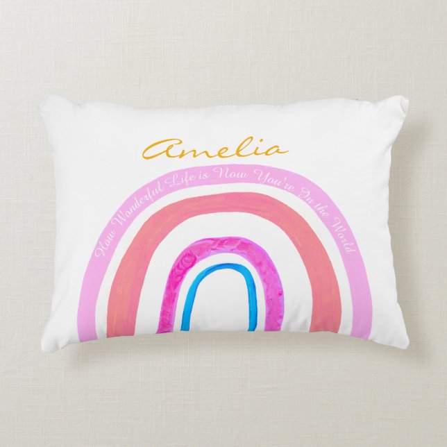 Cojín Decorativo Boho 'Now That You're In The World' (Anverso)