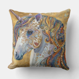 Cojín decorativo Boho Purpurina Unicorn