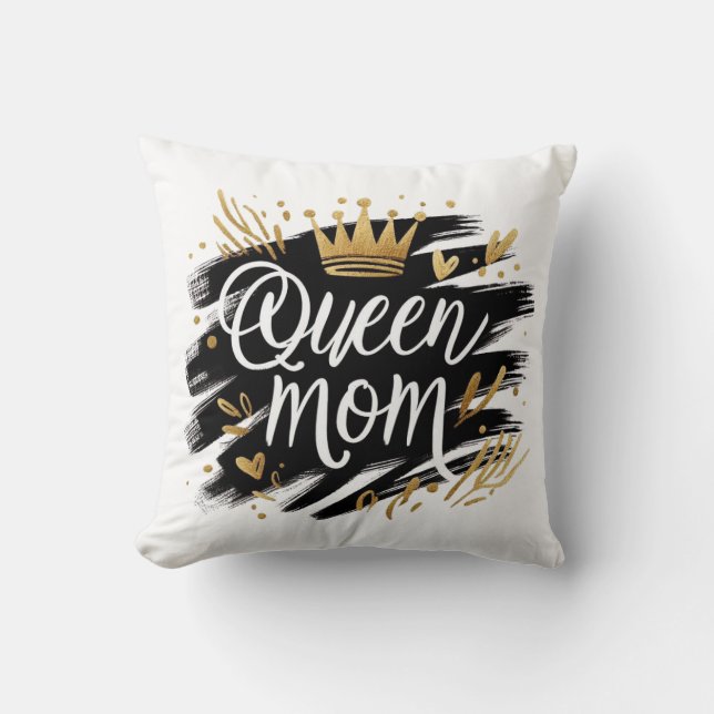 Cojín Decorativo Boho Rainbow Mama – Warm Earthy Tones Design (Anverso)