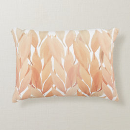 Cojín Decorativo Boho Rubor Pampas Acuarela Pastel