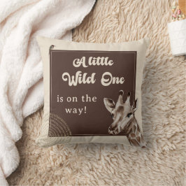 Cojín Decorativo Boho Safari Giraffe Baby Shower
