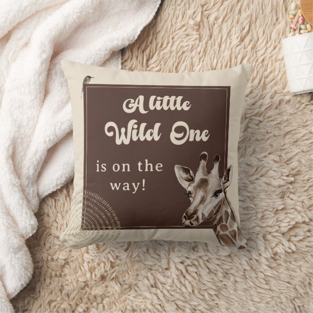 Cojín Decorativo Boho Safari Giraffe Baby Shower (Manta)