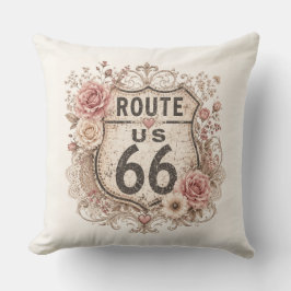 Cojín Decorativo Boho Shabby Chic Madre Carretera Acento