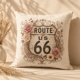 Cojín Decorativo Boho Shabby Chic Madre Carretera Acento