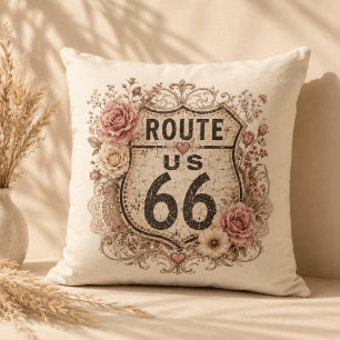 Cojín Decorativo Boho Shabby Chic Madre Carretera Acento