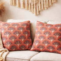 Boho Terracota Estampado de Abanico Tropical Escal