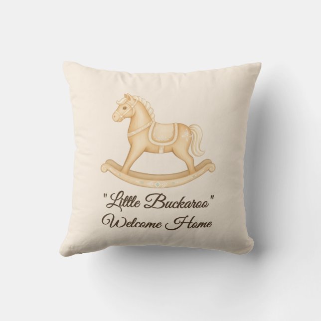 Cojín decorativo Boho Western Rocke Horse Nursery (Reverso)