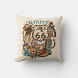 Cojín Decorativo Boho Western Vaquera Madre Ruta Acento