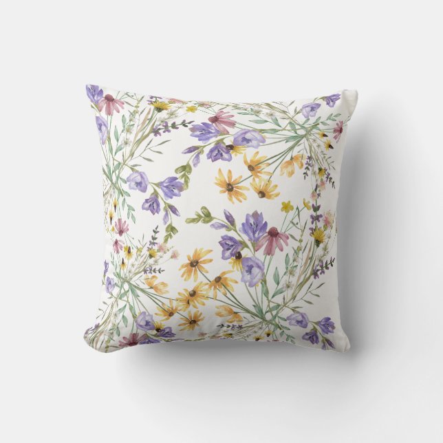 Cojín Decorativo Boho Wildflower (Anverso)