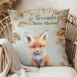 Cojín Decorativo Boho Woodland Baby Shower<br><div class="desc">Disfrute del ambiente acogedor de su ducha de bebé con nuestro Cojín decorativo Baby Shower Butterfly Mushroom Woodland Nature. Esta almohada adorable presenta un diseño caprichoso inspirado en el encantador bosque, adornado con delicadas mariposas, setas encantadoras y una exuberante vegetación. Perfecto para añadir un toque de encanto de bosque a...</div>