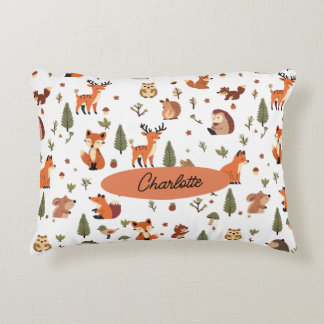 Cojín Decorativo Boho Woodland Bebé Personalizado