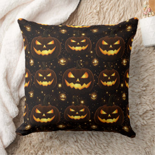 Cojín Decorativo Bokeh Halloween   Calabaza Encendida (3)