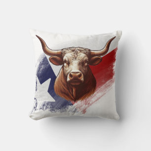 Cojín Decorativo Bola de longhorn de Texas