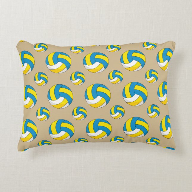 Cojín Decorativo Bola de voleibol personalizado (Anverso)