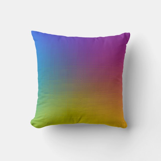 Cojín Decorativo Bola del arco iris (Anverso)