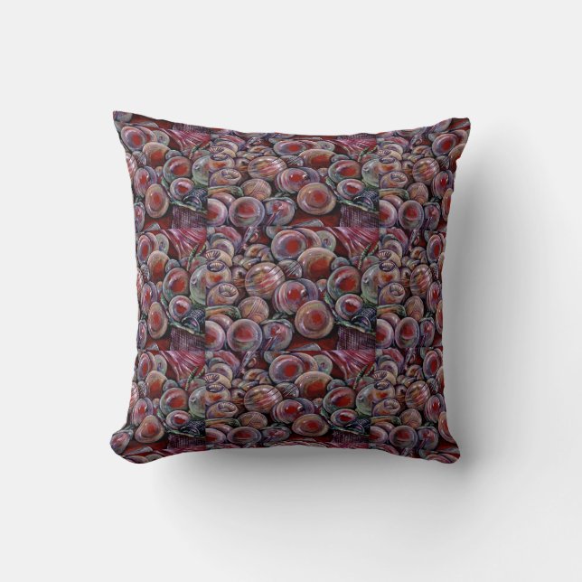 Cojín Decorativo Bolas de Navidades rojos (Anverso)