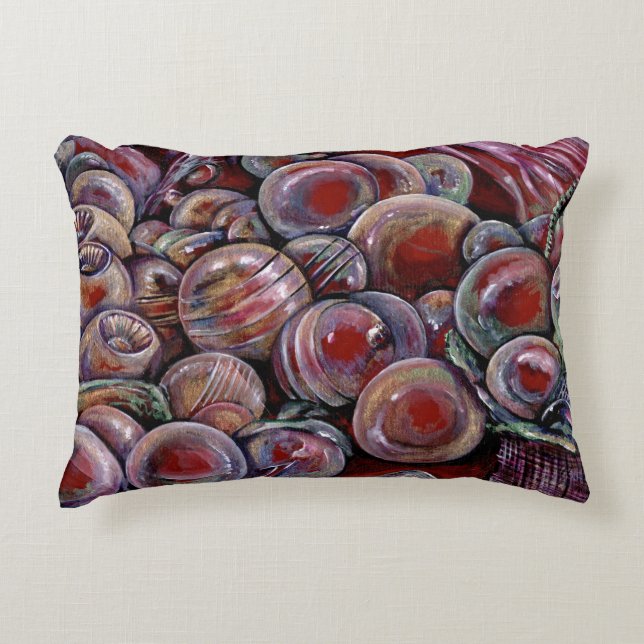 Cojín Decorativo Bolas de Navidades rojos (Anverso)