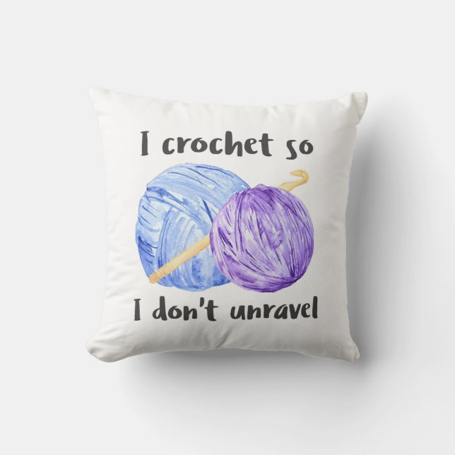 Cojín Decorativo Bolas del ganchillo del hilado (Anverso)