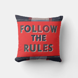 Cojín Decorativo Bold Rules: A Clear, Striking Message