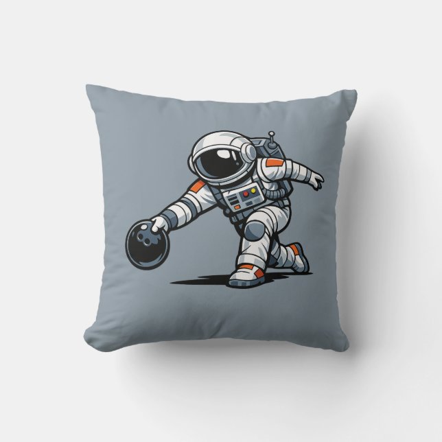 Cojín Decorativo Boliche de Astronauta (Anverso)