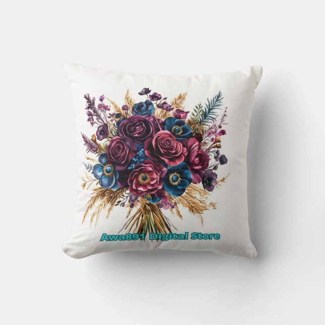Cojín Decorativo Bolsa de hombro monocroma moderna (Anverso)