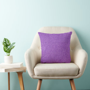 Cojín Decorativo Bolsa de mezclilla azul denim morado de corte y es